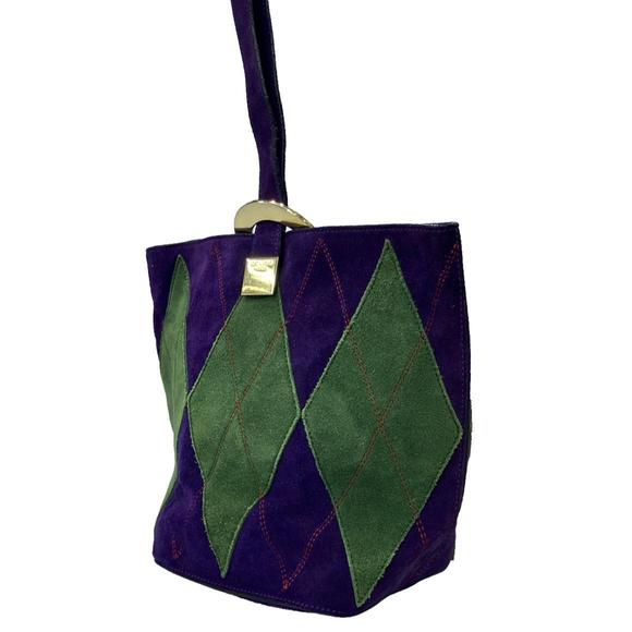 Celine Handbags - Celine Bag Argyle Suede Shoulder